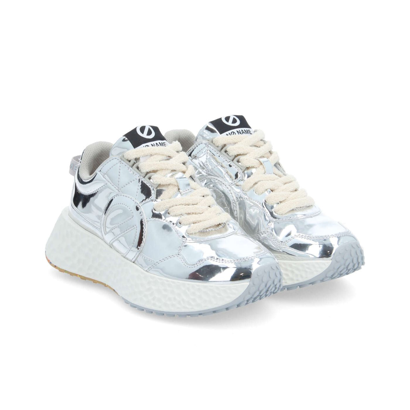NO NAME Sneaker donna in materiale specchiato