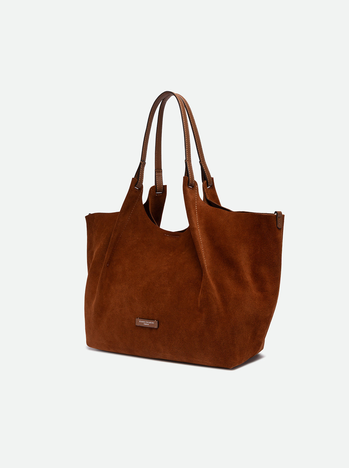 GIANNI CHIARINI BORSA A SPALLA DUA COGNAC
