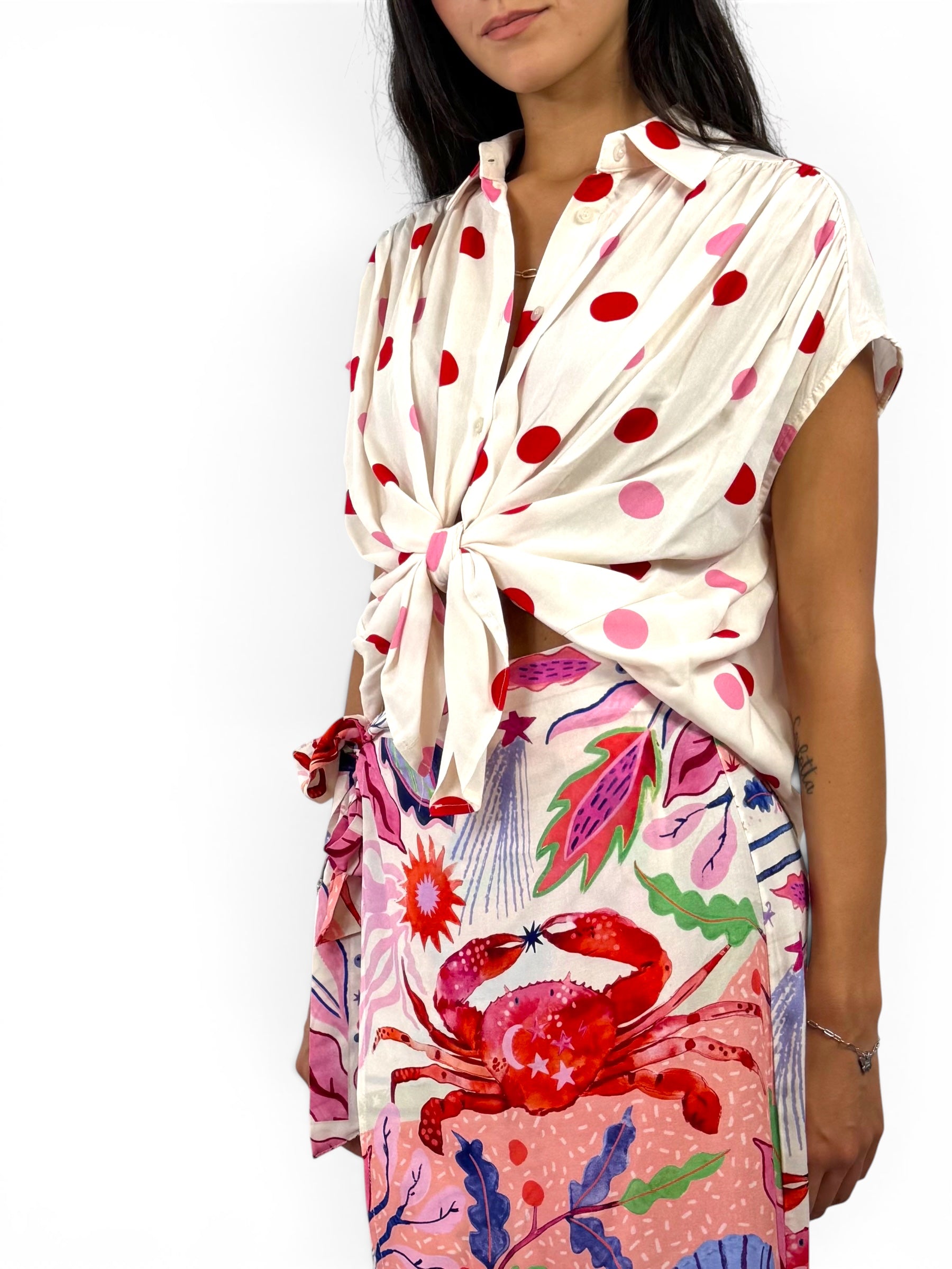SUSY MIX CAMICIA POIS ROSSO