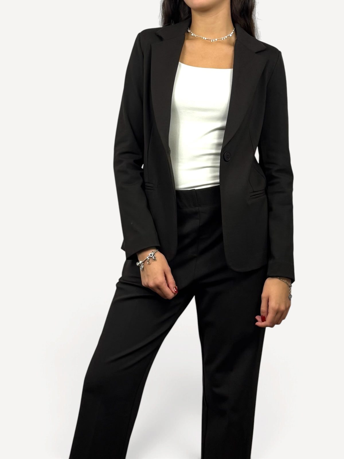 SUSY MIX BLAZER TESSUTO PUNTO MILANO MORO