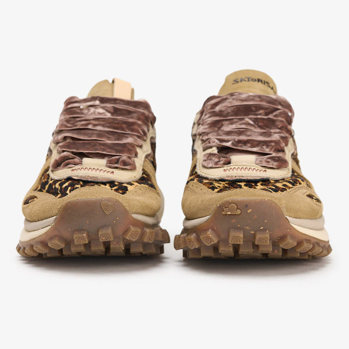 SATORISAN Sneakers donna cavallino suede leopardo