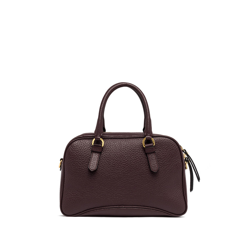 Gianni Chiarini Borsa a mano realizzata in pelle grana maxi plum
