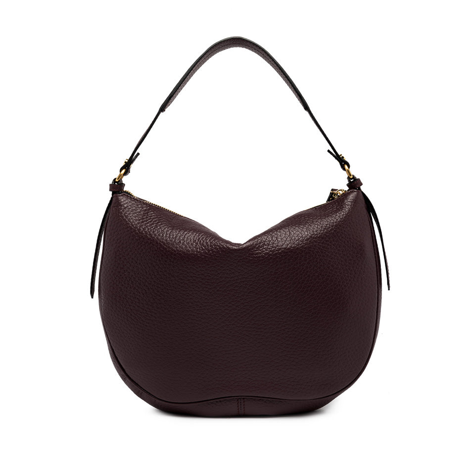 Gianni Chiarini Borsa a spalla realizzata in pelle grana maxi plum