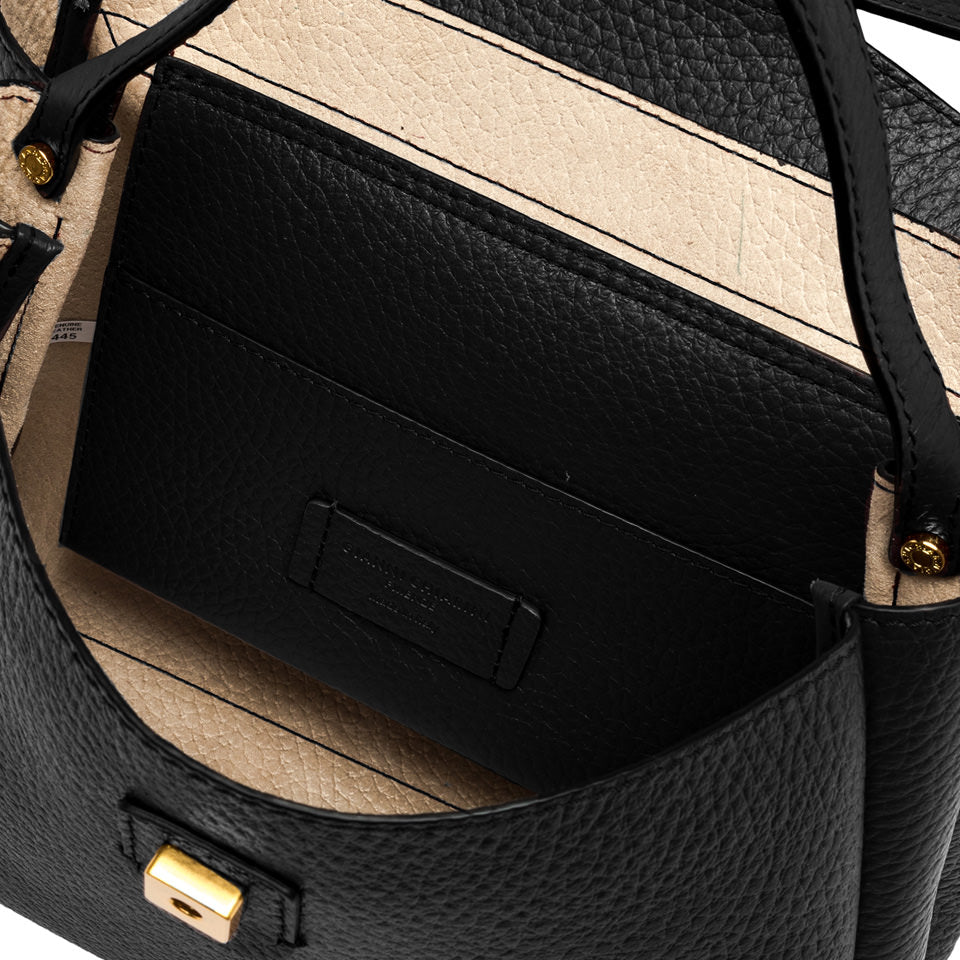 Gianni Chiarini Borsa a cartella realizzata in pregiata pelle grana maxi nero
