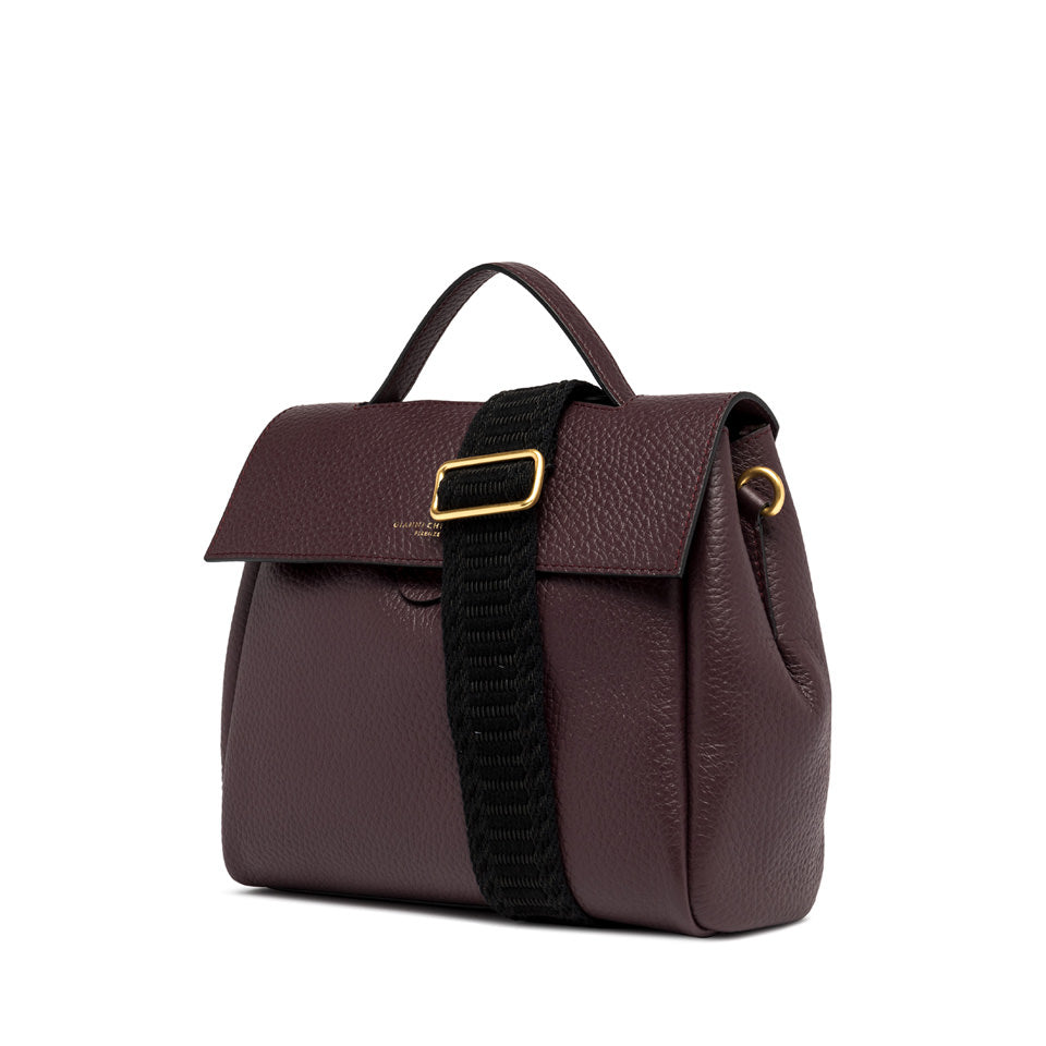Gianni Chiarini Borsa a cartella realizzata in pregiata pelle grana maxi plum