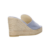 Espadrilles Ciabatta donna fascia in suede jeans