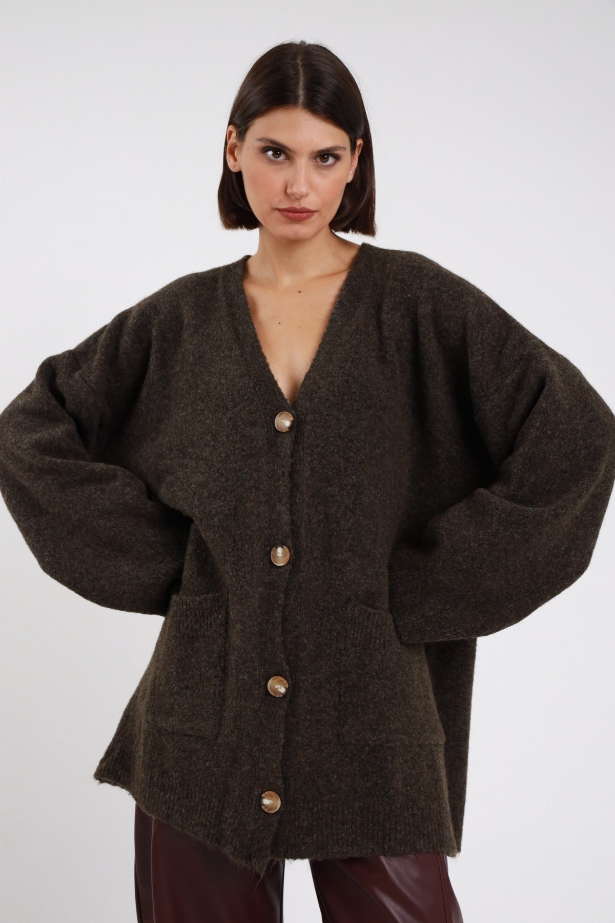 SUSY MIX CARDIGAN OVER MORO