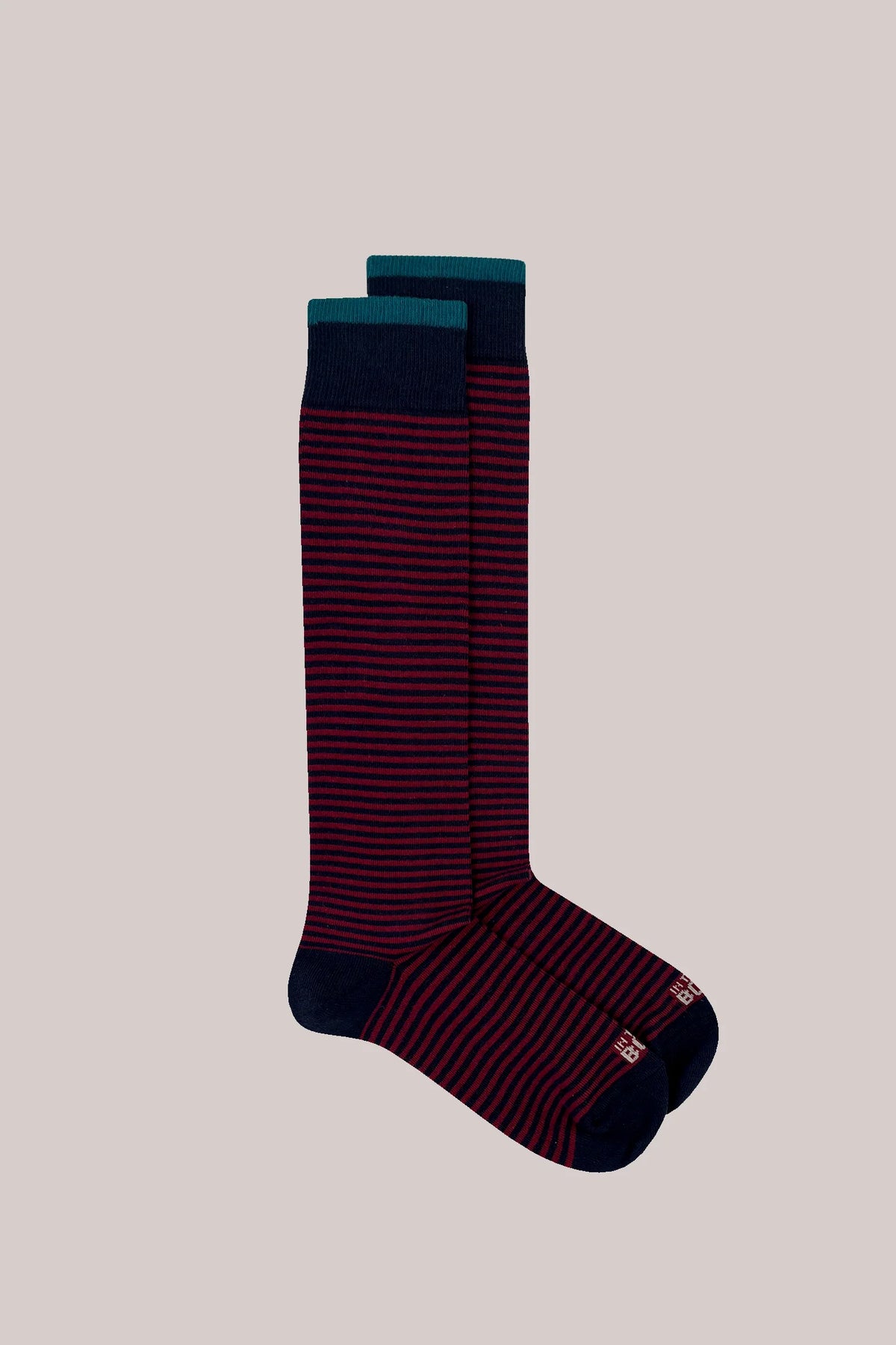 IN THE BOX CALZINO UOMO STRIPE CLASSIC BLU/ BORDEAUX