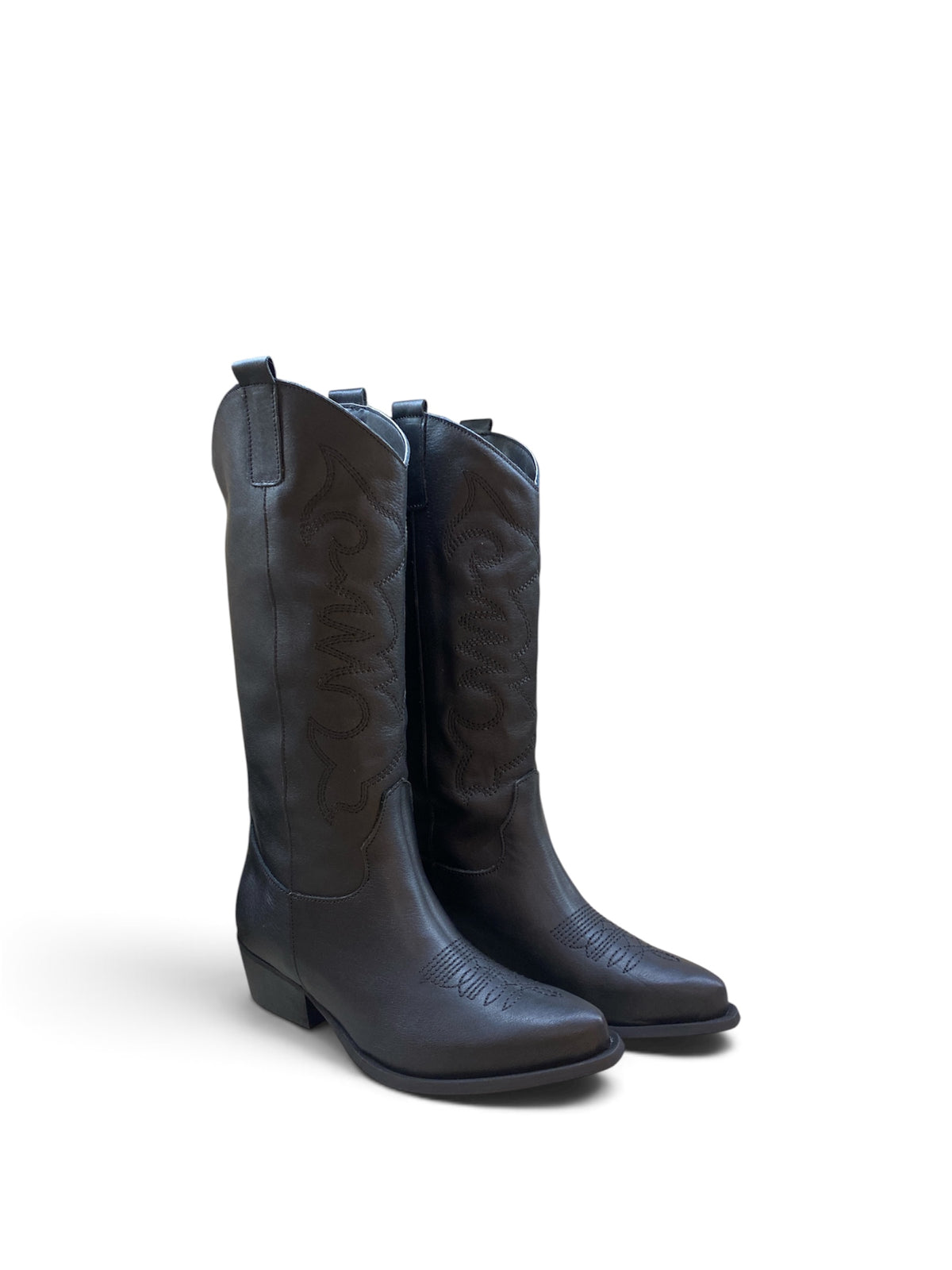 DIVINE FOLLIE STIVALE TEXANO CON RICAMI IN PELLE