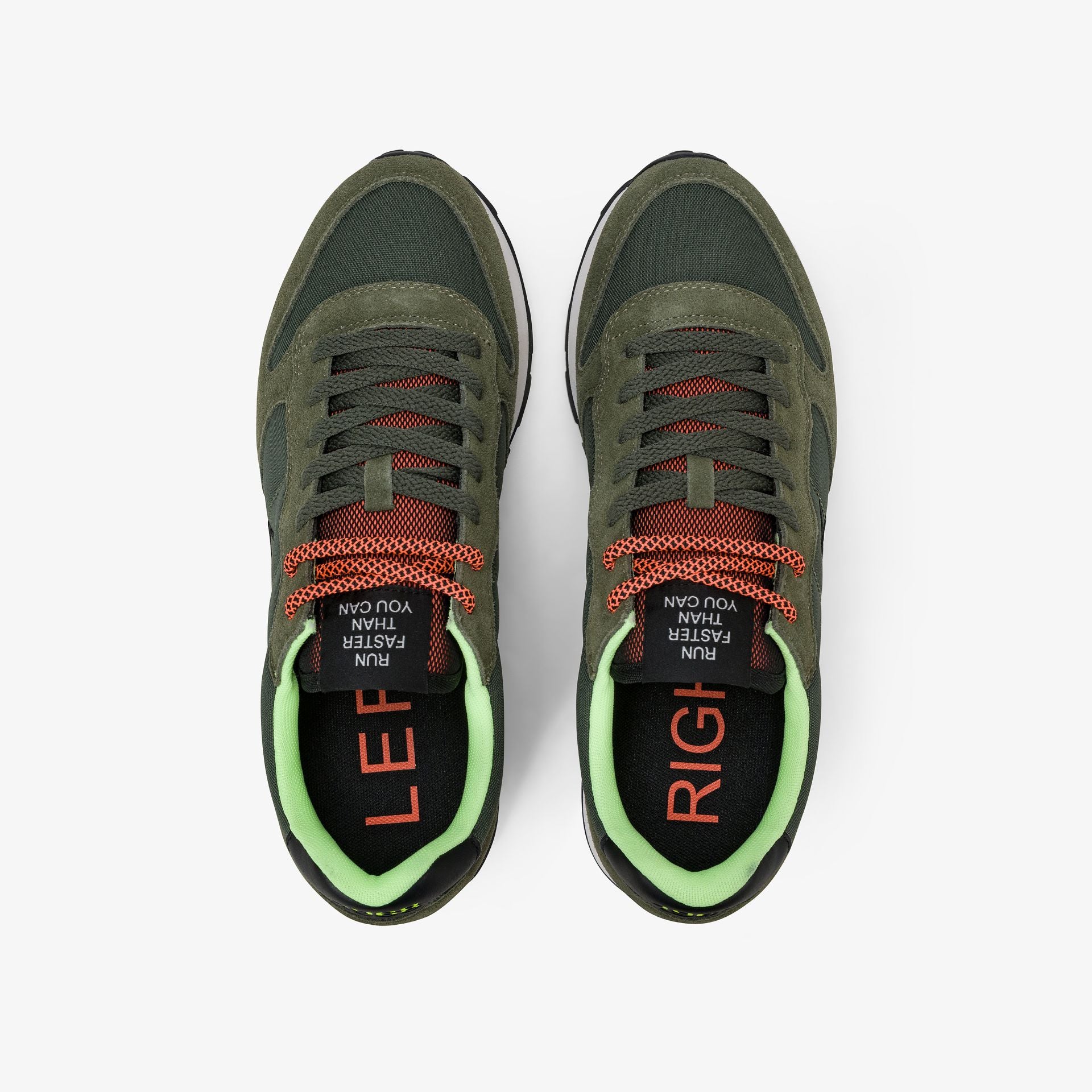 SUN68 SNEAKERS UOMO TOM FLUO MILITARE