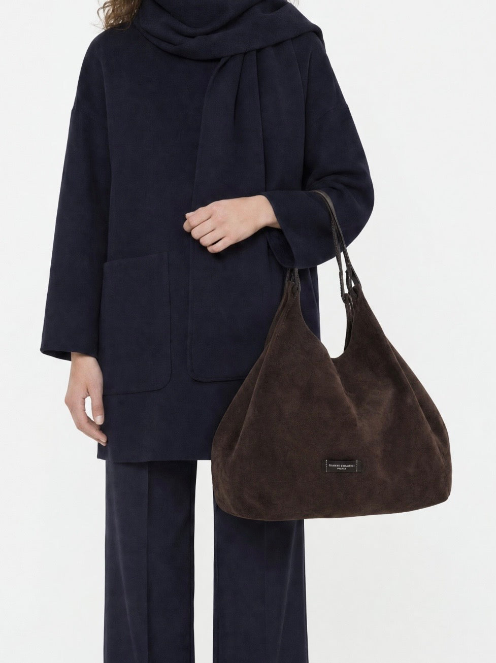 GIANNI CHIARINI BORSA A SPALLA DUA MOKA