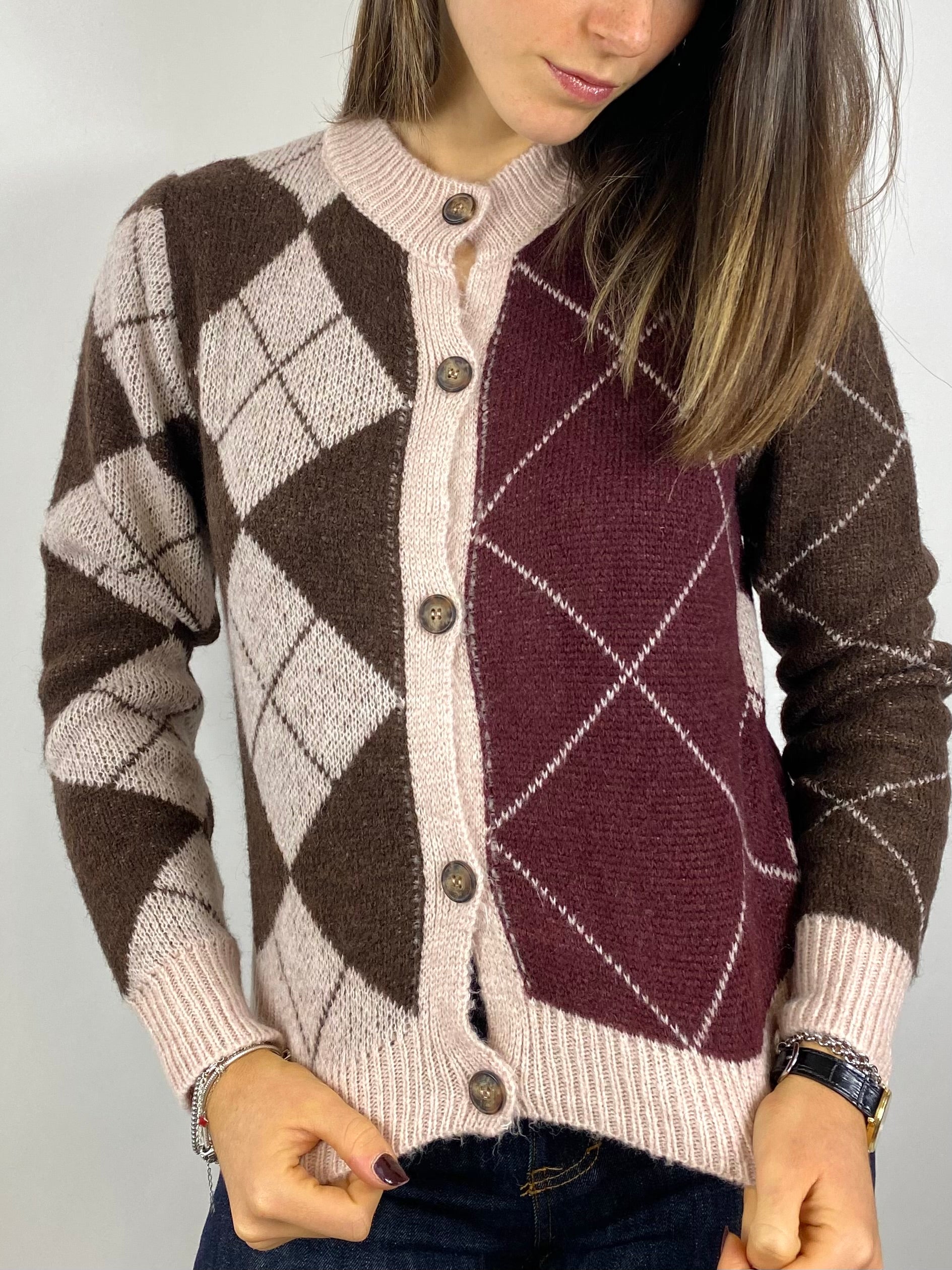 SUSY MIX CARDIGAN ROMBI