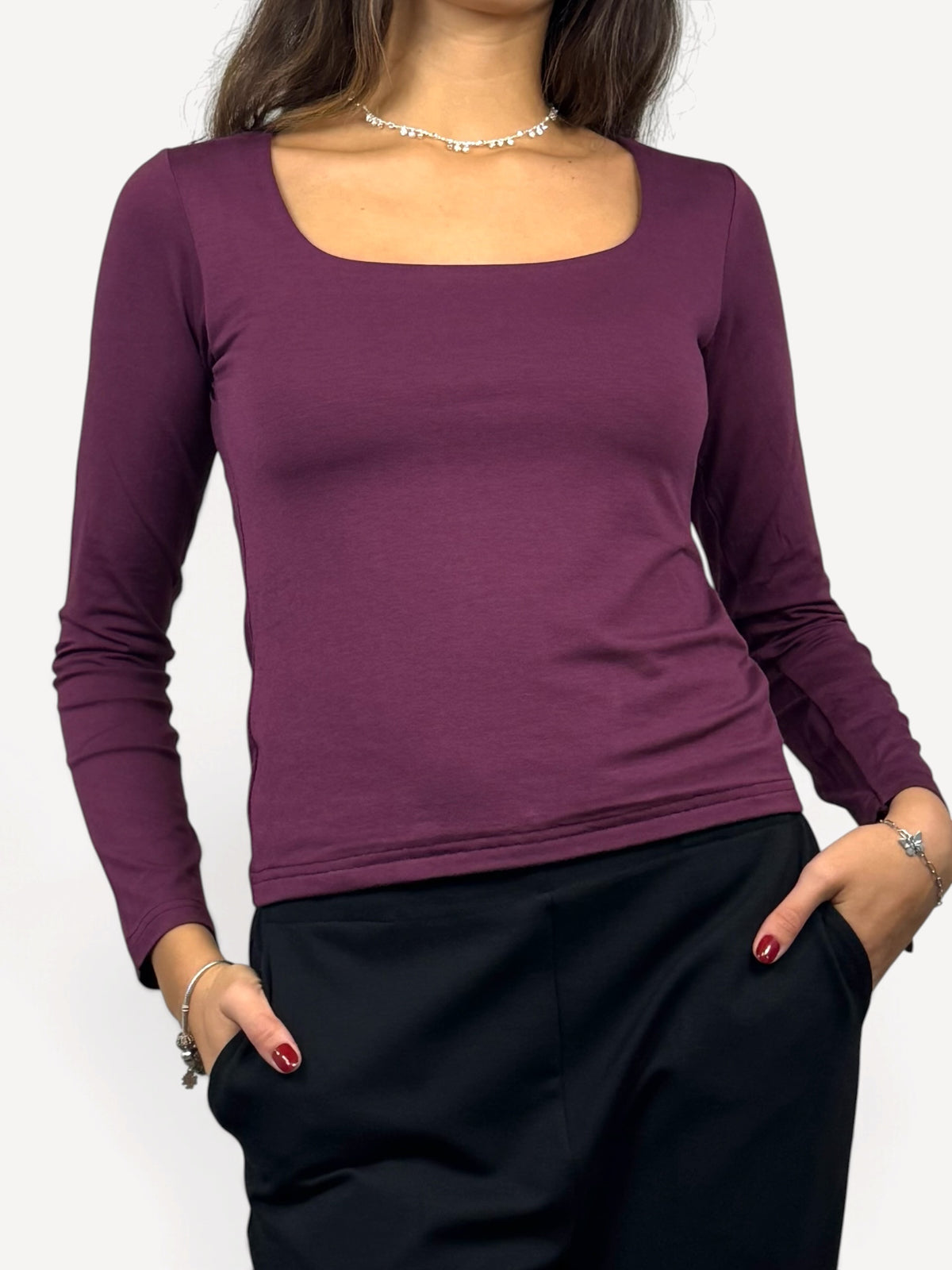 SUSY MIX MAGLIA SCOLLO QUADRO BAROLO
