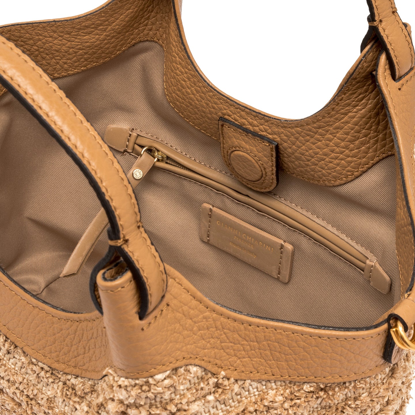 Gianni Chiarini borsa a mano in paglia dotata di tracolla
