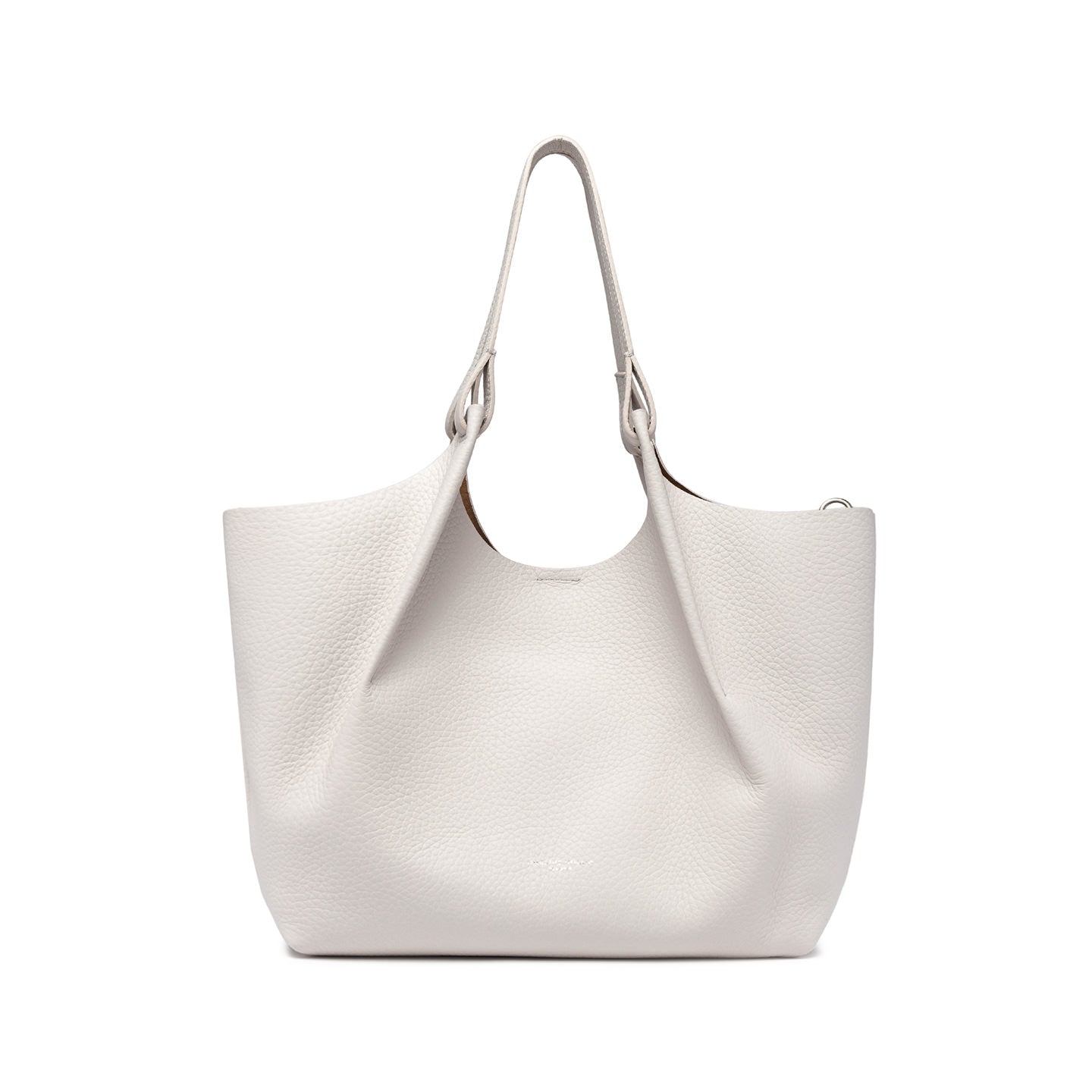Gianni Chiarini borsa a spalla in pelle double grana maxi color Sabbia-Nature