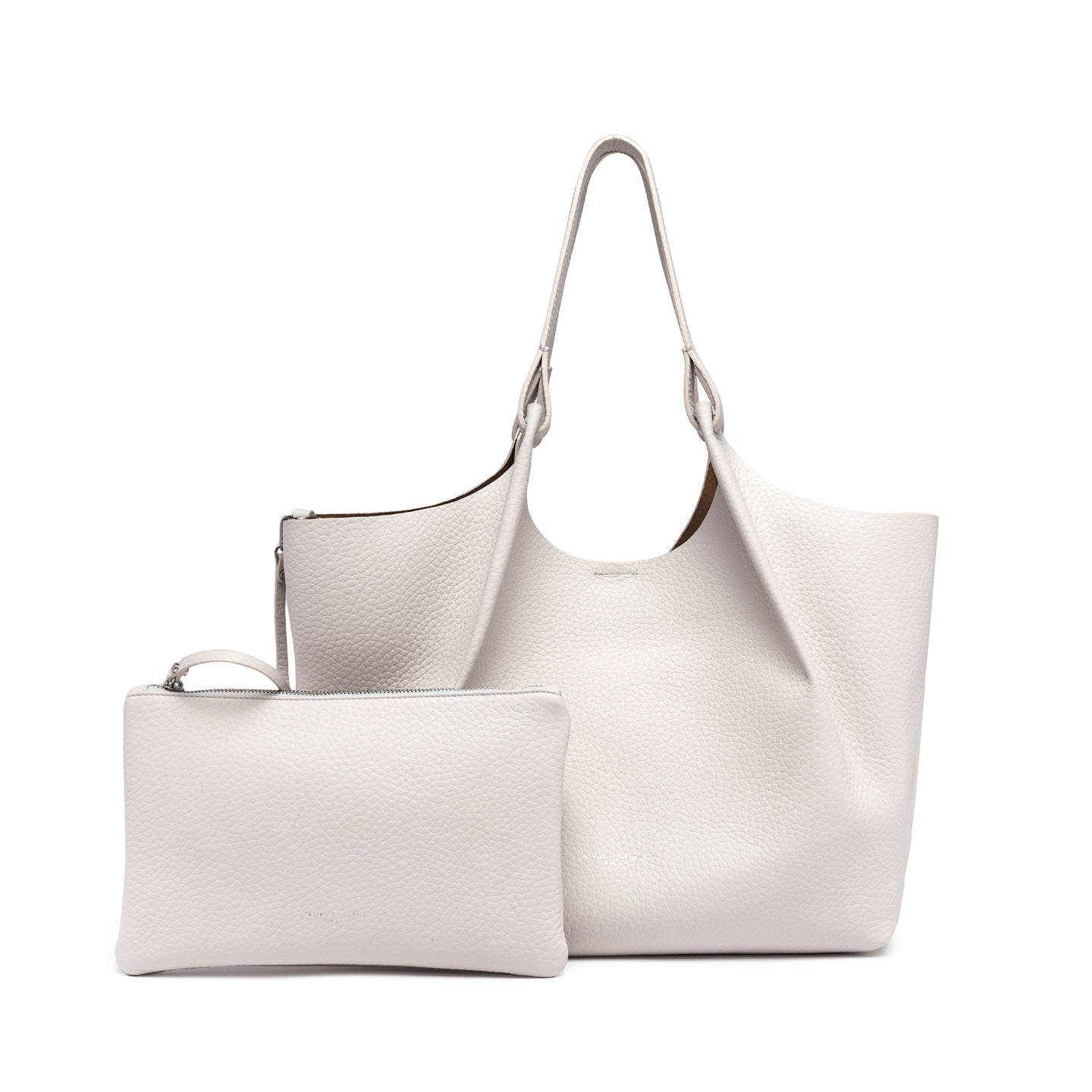 Gianni Chiarini borsa a spalla in pelle double grana maxi color Sabbia-Nature
