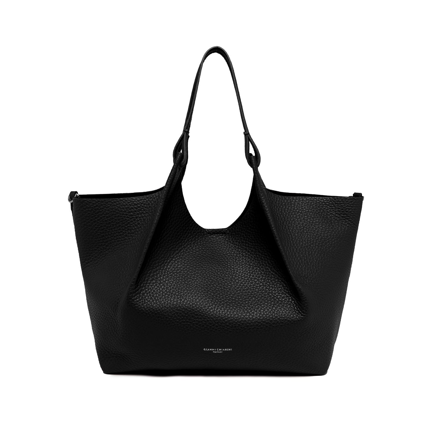 Gianni Chiarini Borsa in pelle dua nero-castoro
