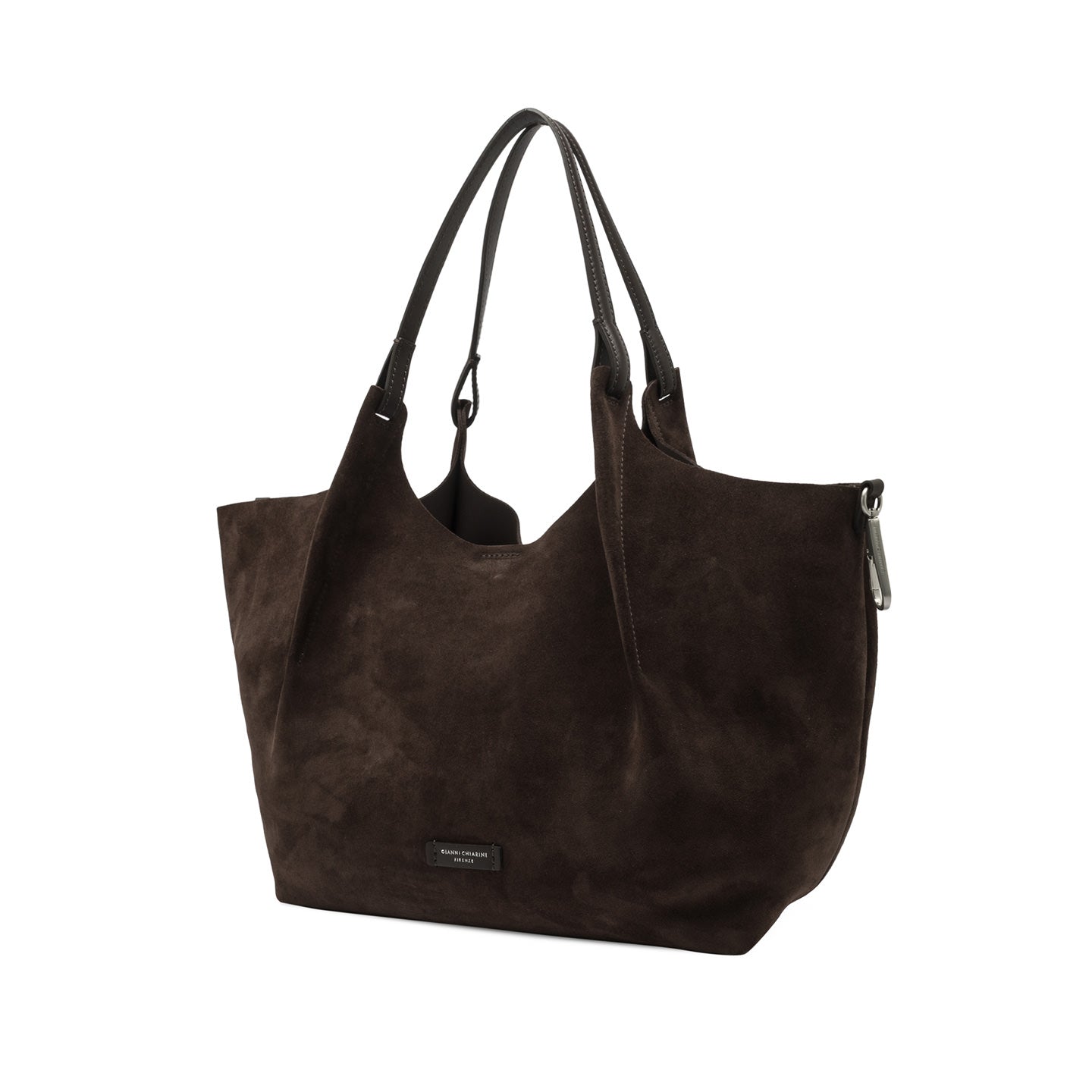 Gianni Chiarini Borsa in pelle scamosciata dua moka
