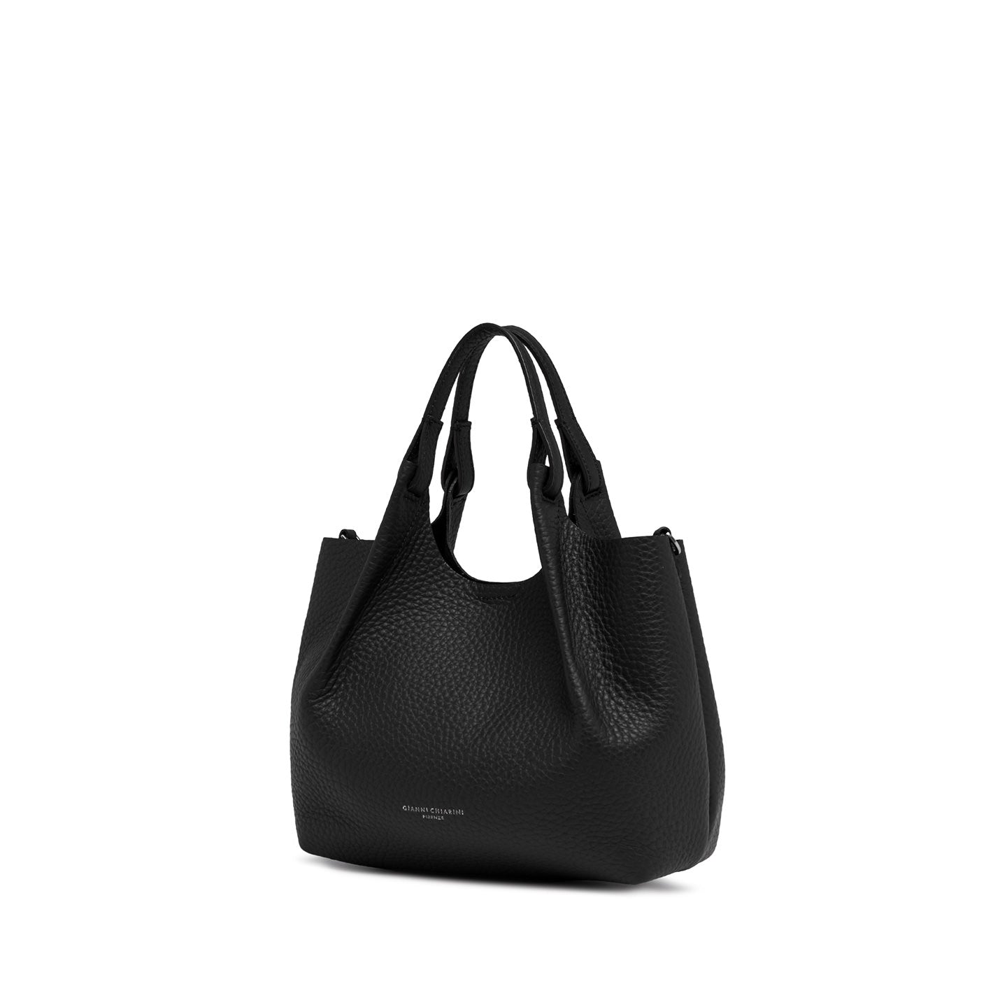 Gianni Chiarini Borsa in pelle dua nero-castoro