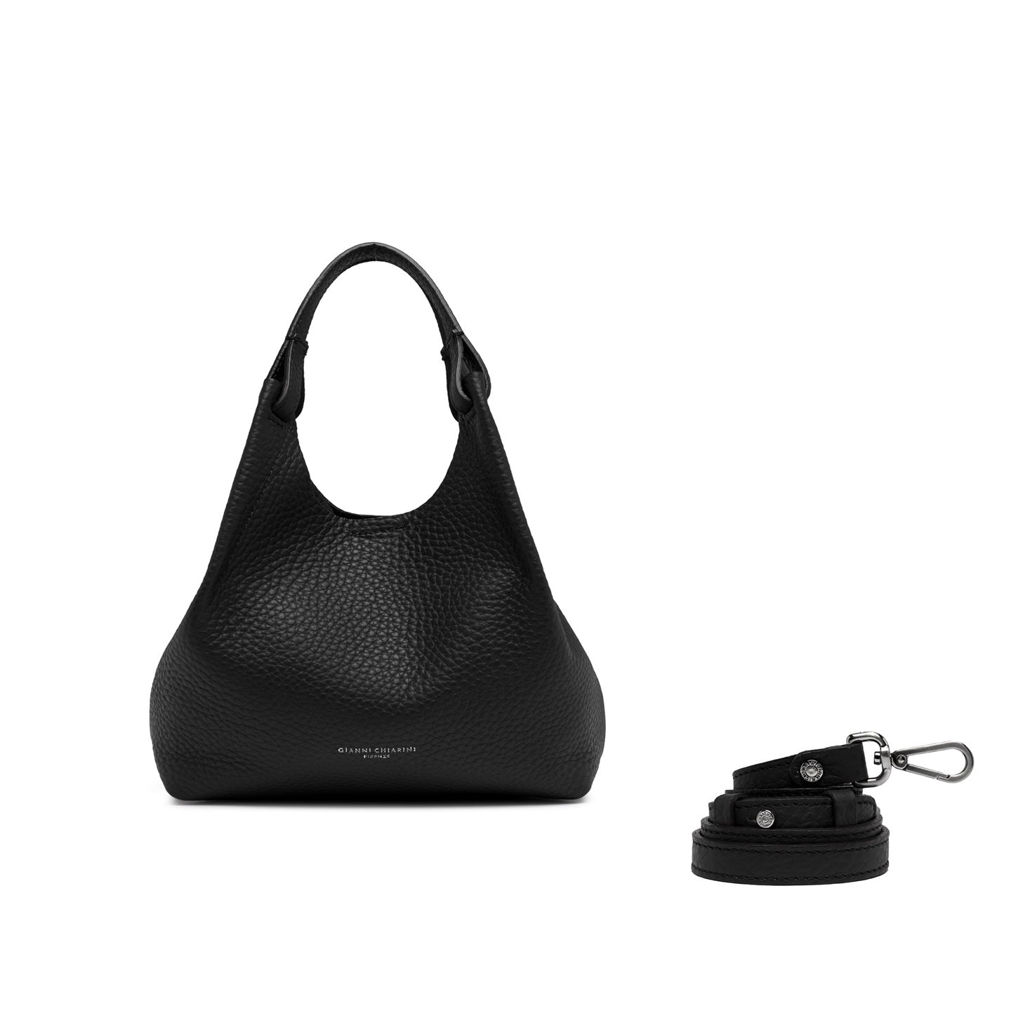Gianni Chiarini Borsa in pelle dua nero-castoro
