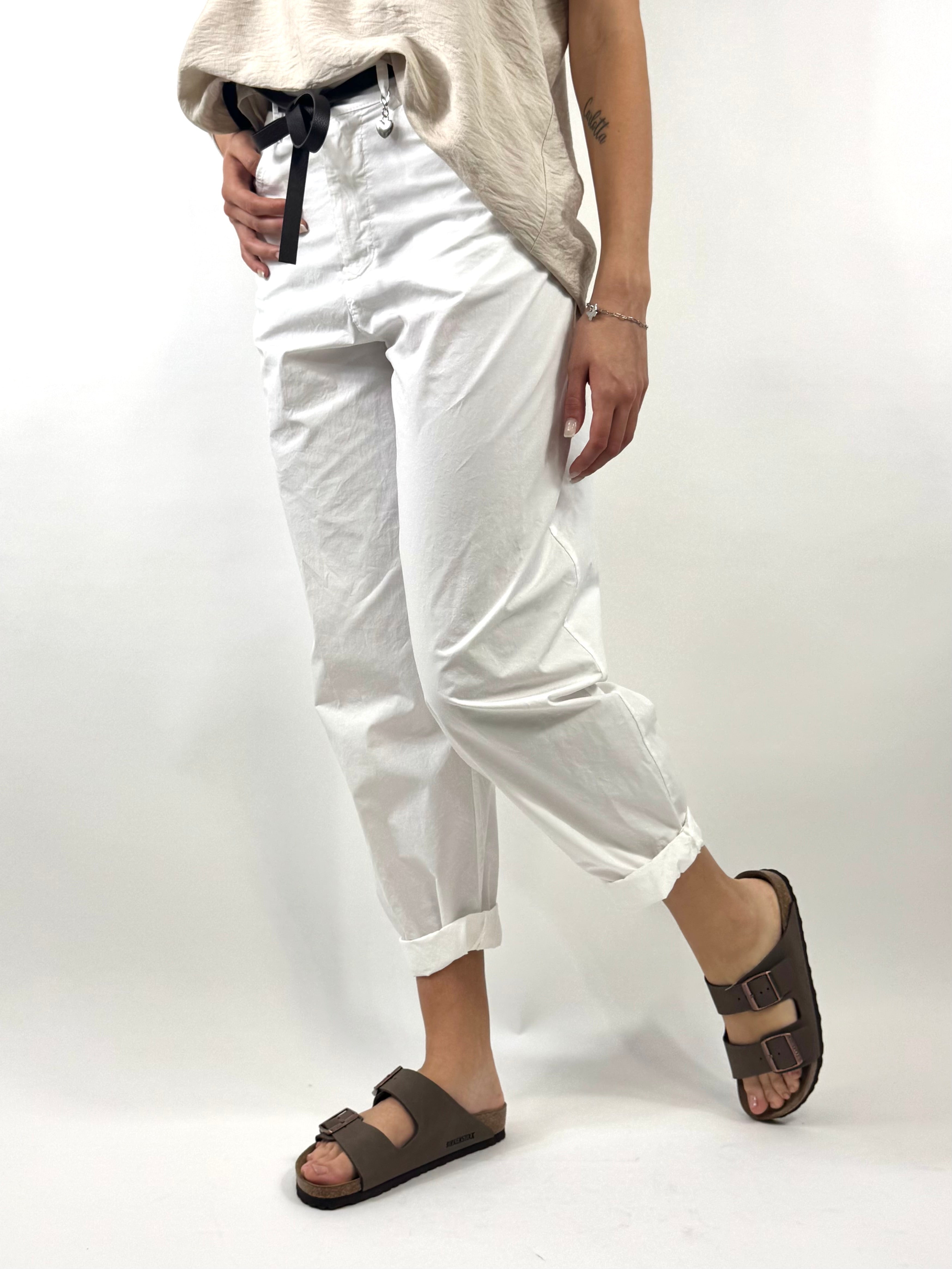 SUSY MIX PANTALONE CUORICINO LATTE