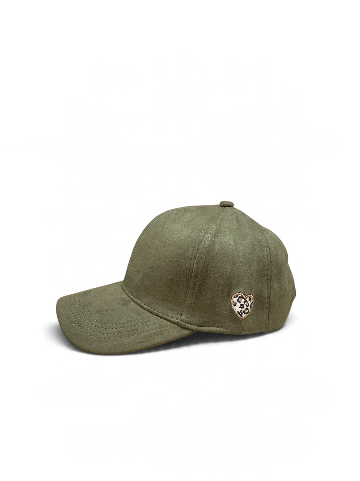 SUSY MIX CAPPELLO BASEBALL CUORICINO VERDE MILITARE