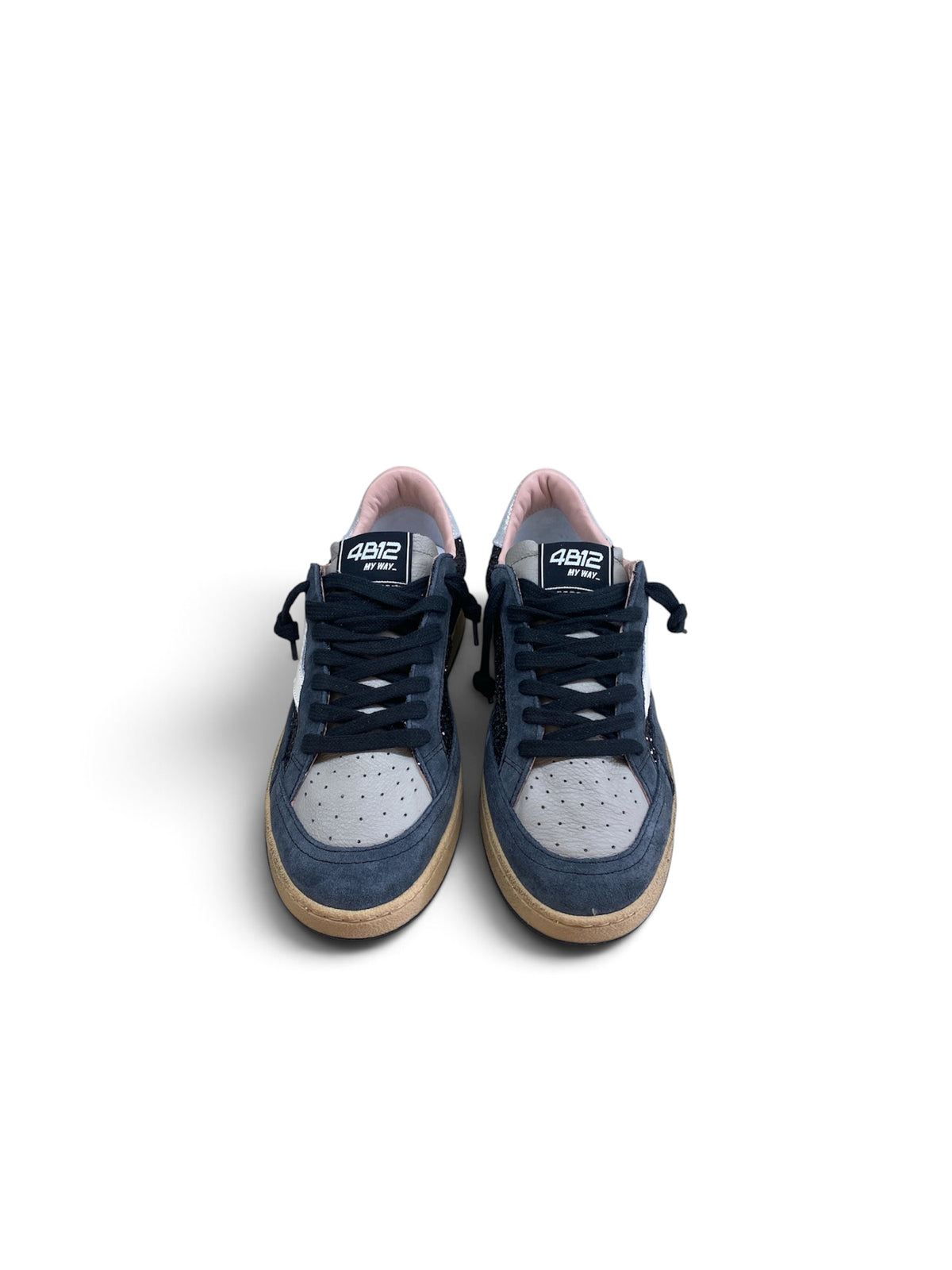 4B12 SNEAKERS PLAYNEW DARK GLITTER NERO