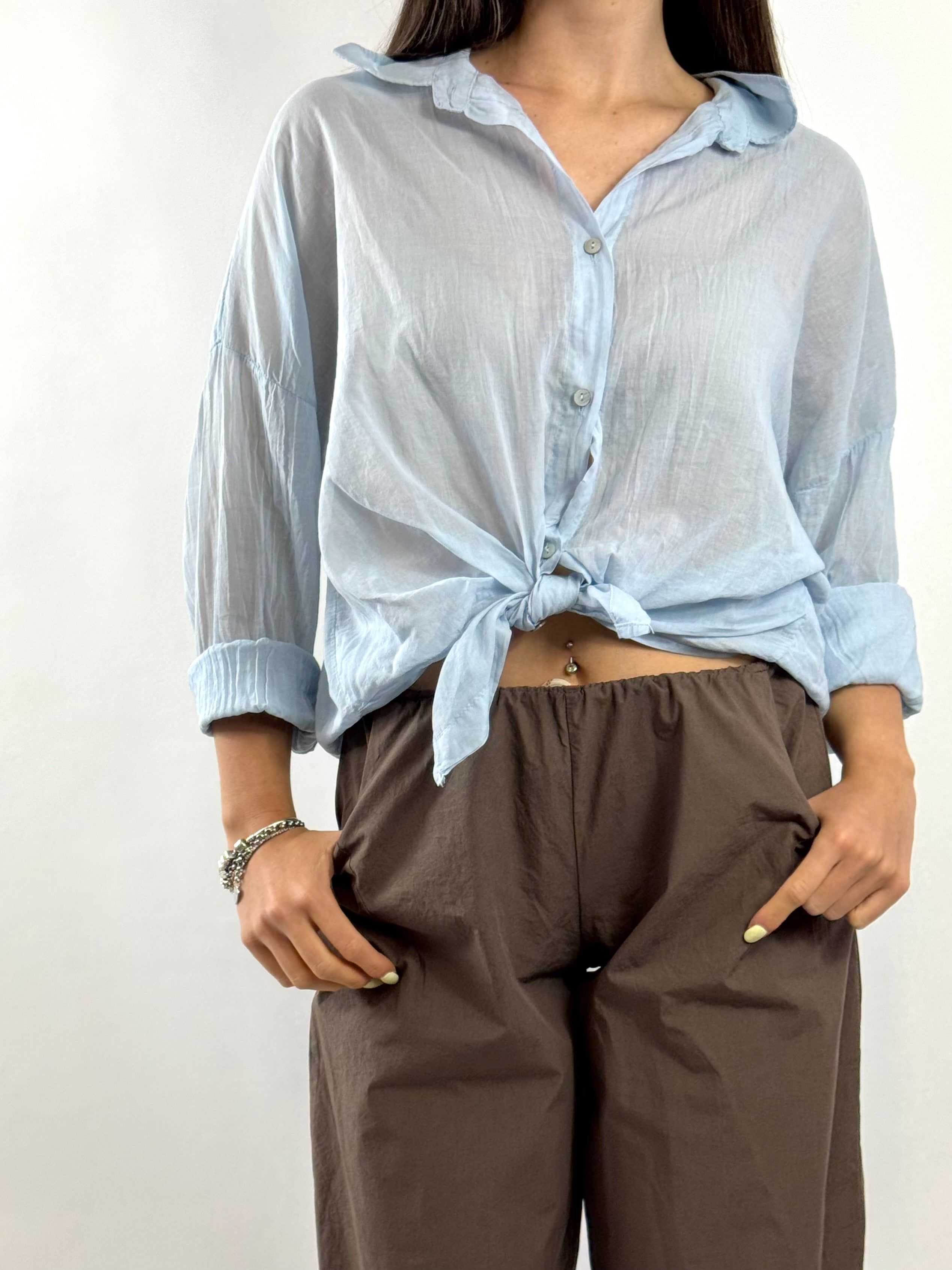 SUSY MIX CAMICIA CELESTE