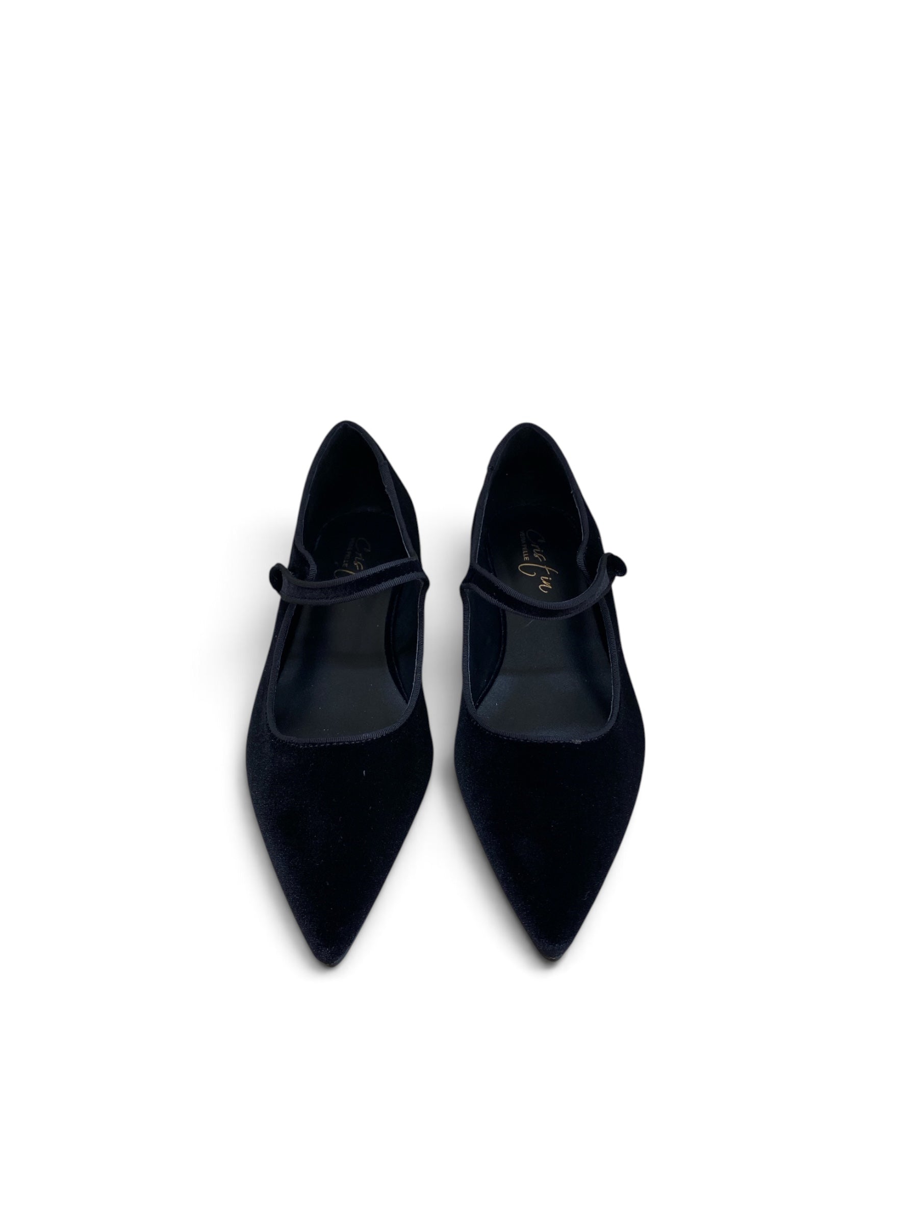 CRISTIN BALLERINA VELLUTO NERO