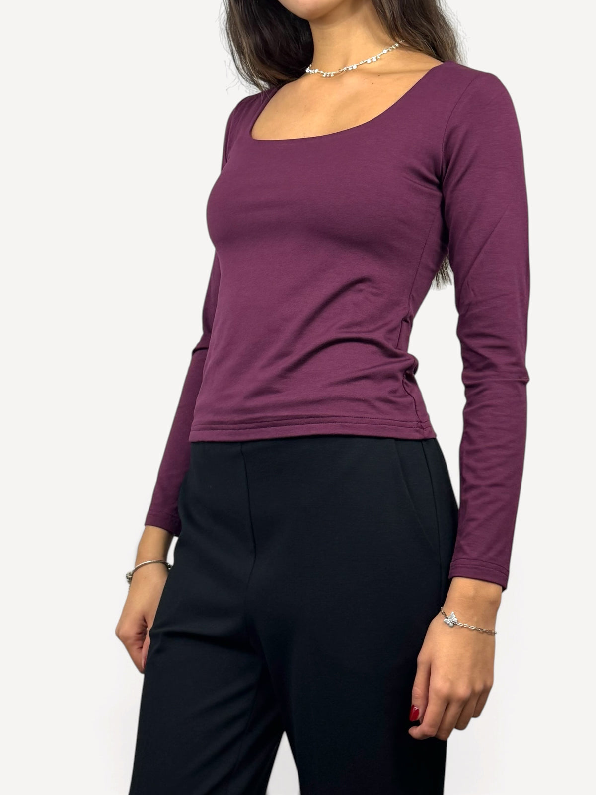 SUSY MIX MAGLIA SCOLLO QUADRO BAROLO