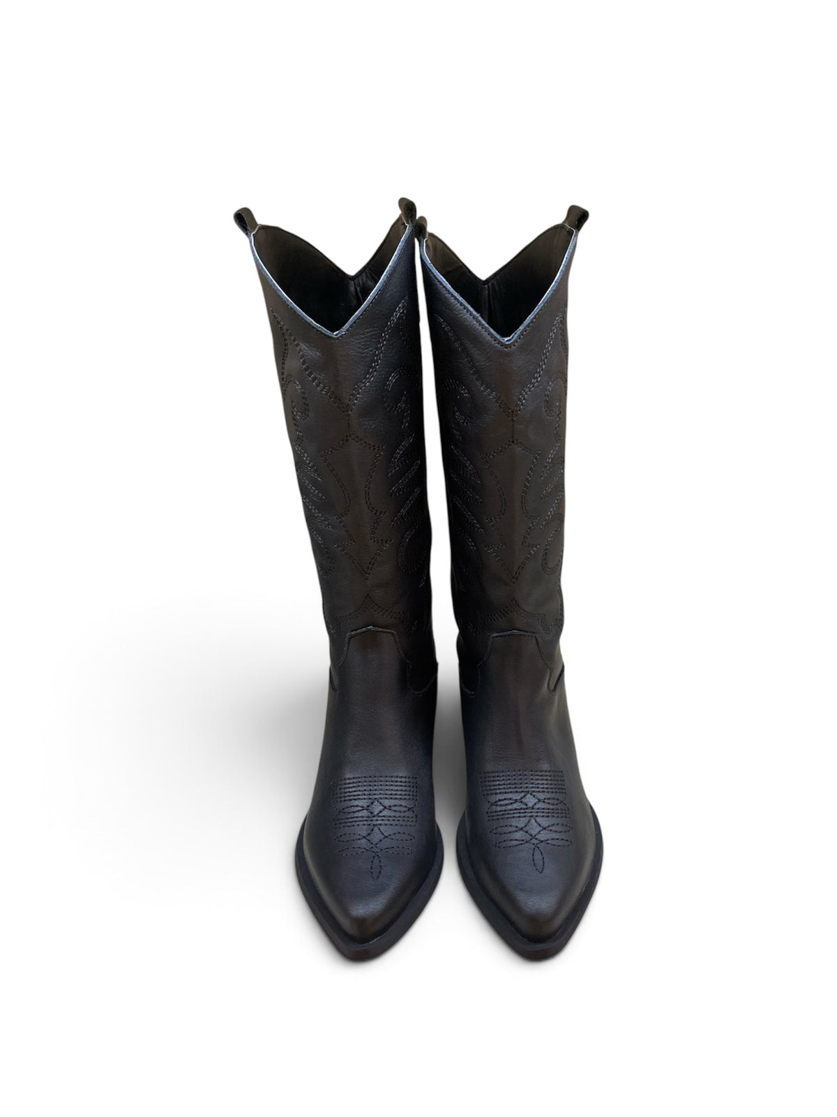 DIVINE FOLLIE STIVALE TEXANO CON RICAMI IN PELLE