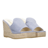 Espadrilles Ciabatta donna fascia in suede jeans