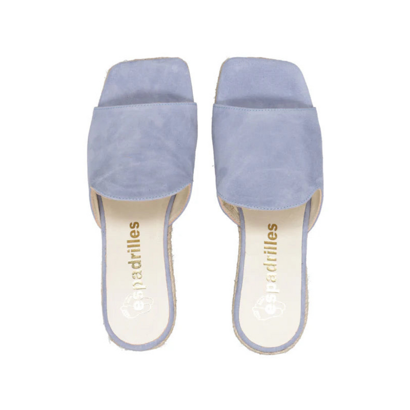 Espadrilles Ciabatta donna fascia in suede jeans