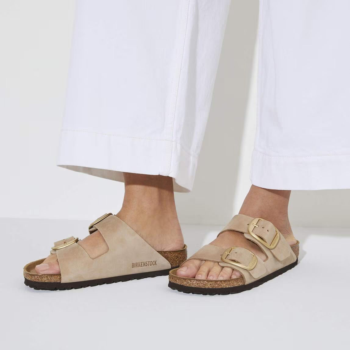 BIRKENSTOCK ARIZONA BIG BUCKLE SANDCASTLE
