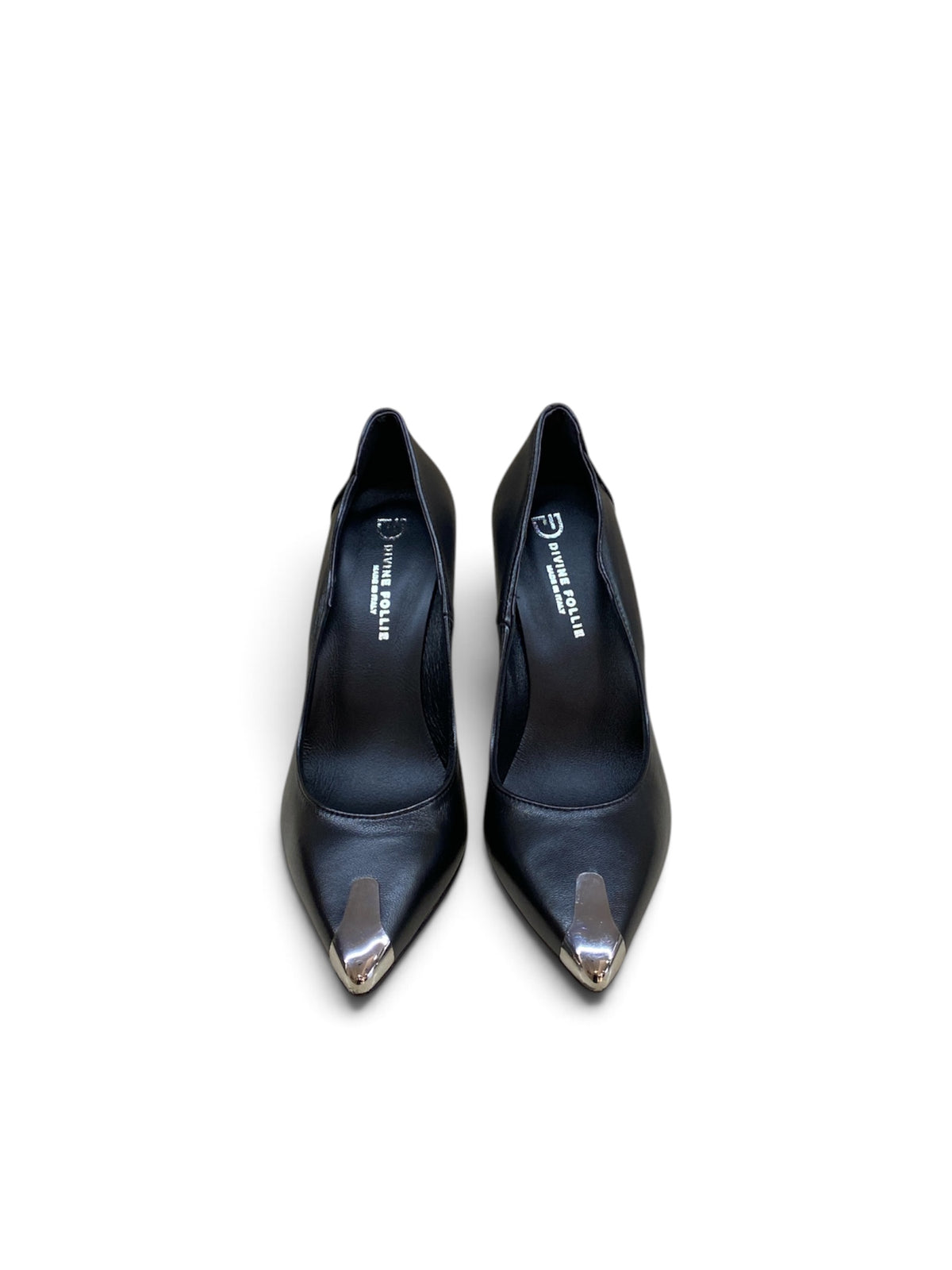 DIVINE FOLLIE DÉCOLLETÉ ONDA CON PUNTA METALLIZZATA NERO