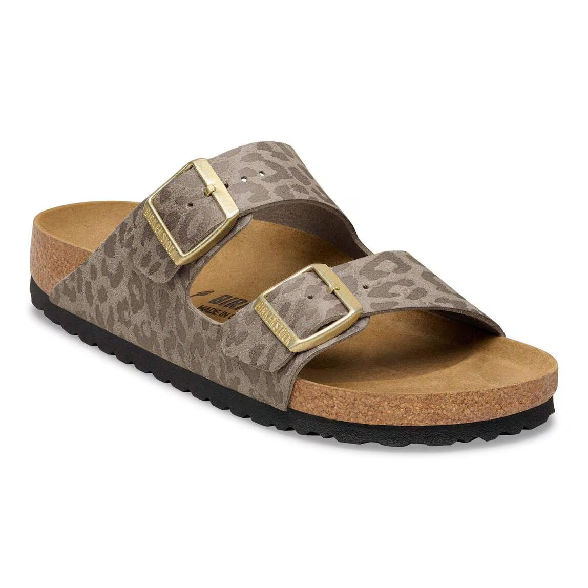 BIRKENSTOCK ARIZONA GREY TAUPE ANIMALIER