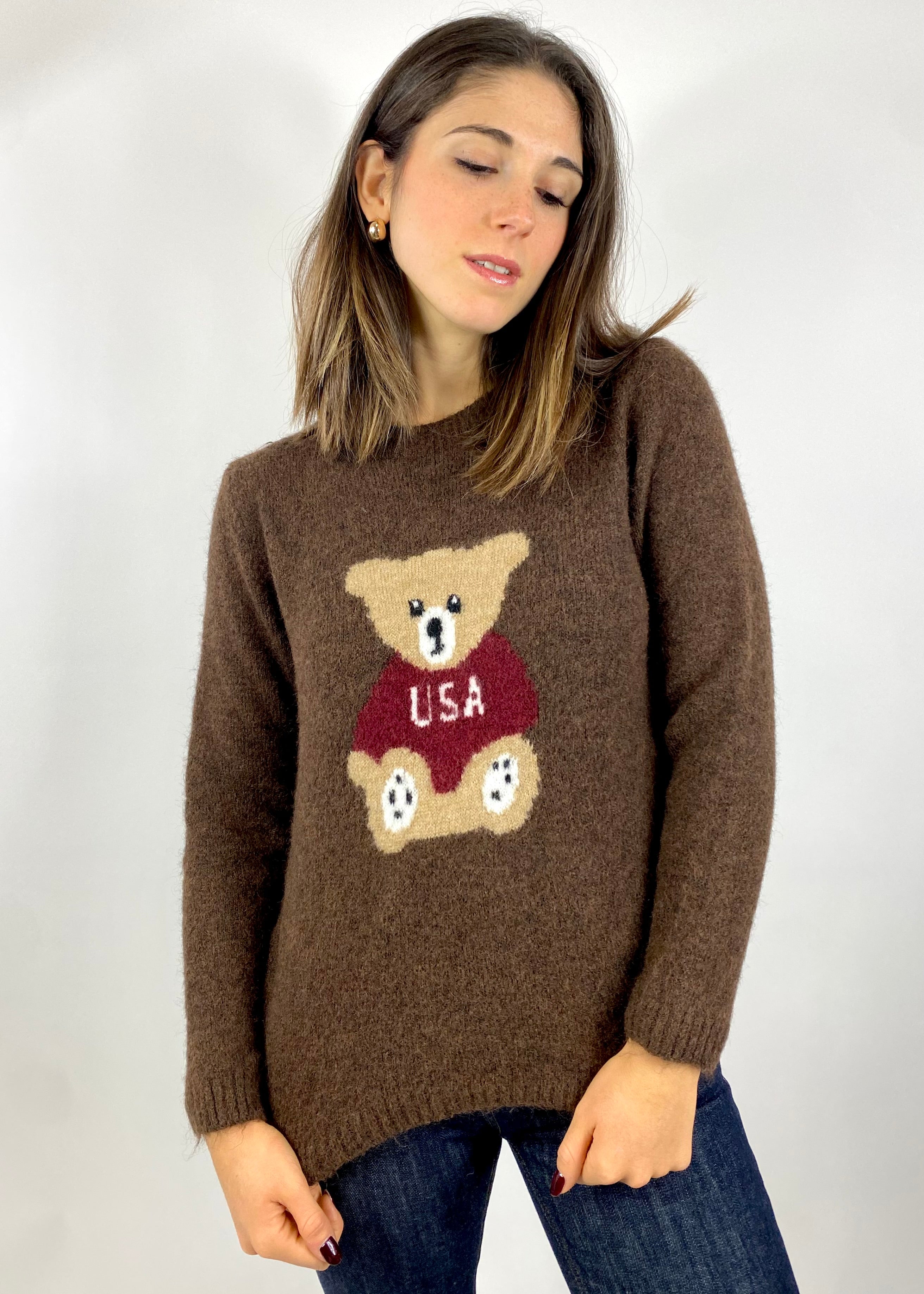 SUSY MIX MAGLIONE CON ORSETTO MORO