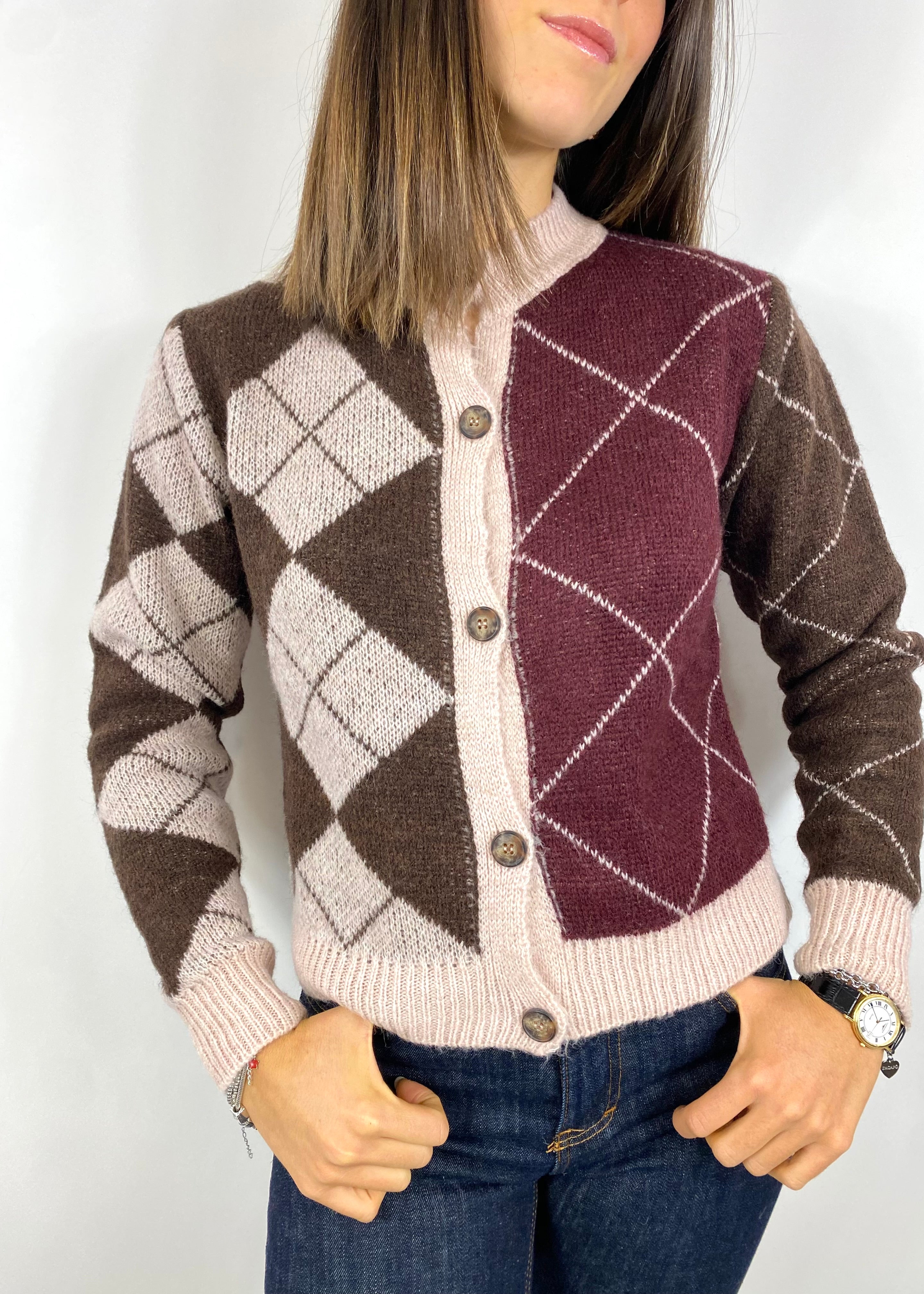 SUSY MIX CARDIGAN ROMBI