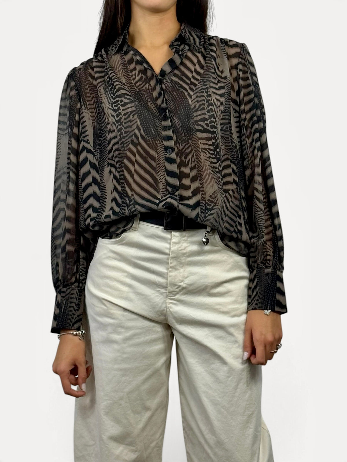 SUSY MIX CAMICIA FANTASIA FANGO