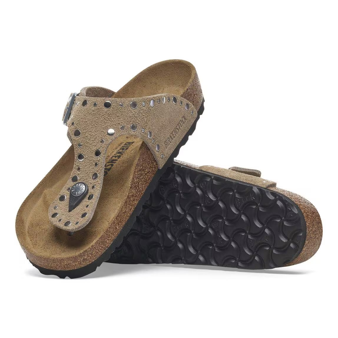 BIRKENSTOCK GIZEH RIVET TAUPE