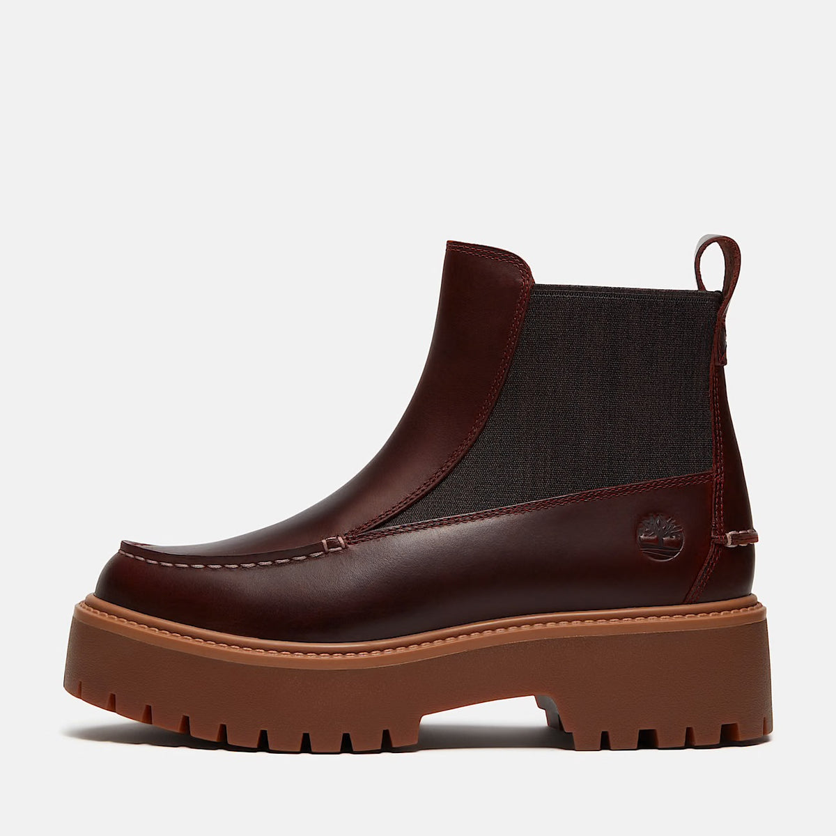 TIMBERLAND STIVALE CHELSEA CON PLATEAU STONE STREET BURGUNDY