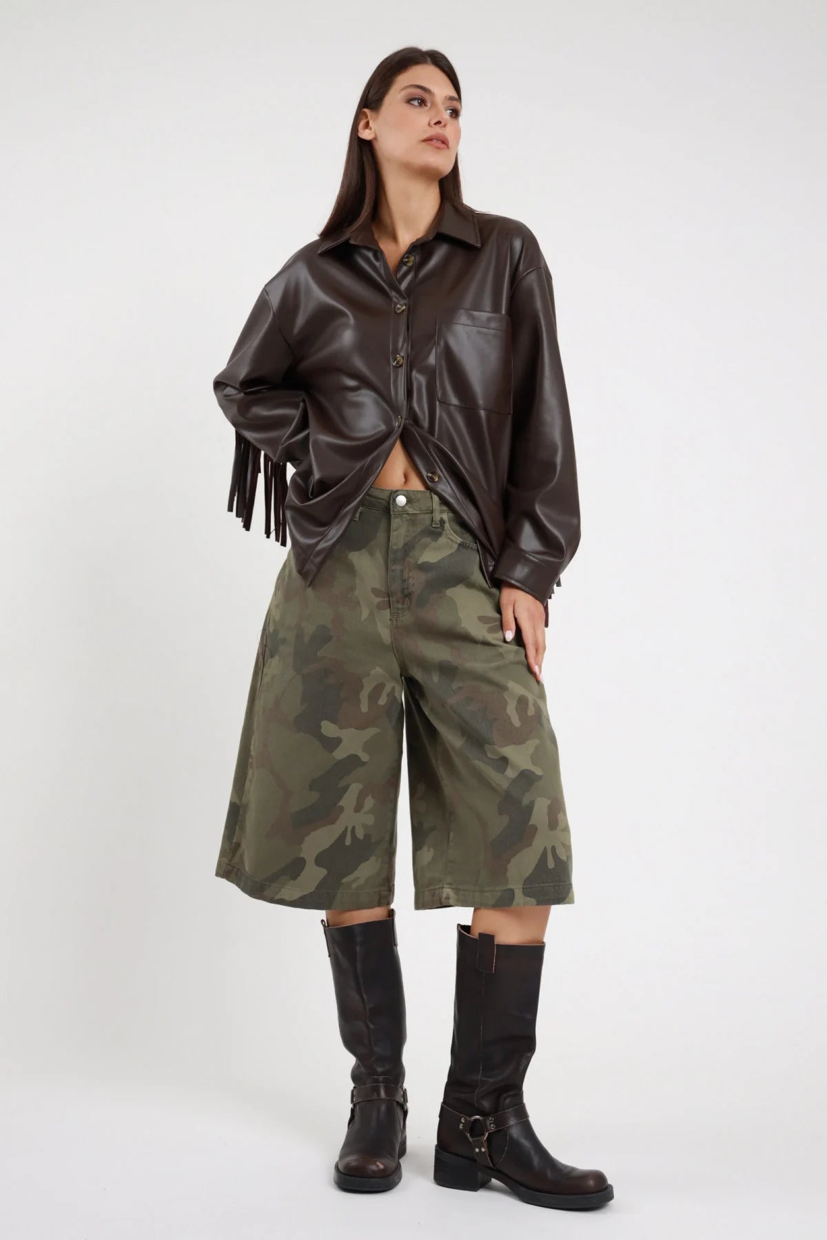SUSY MIX BERMUDA IN CAMOUFLAGE