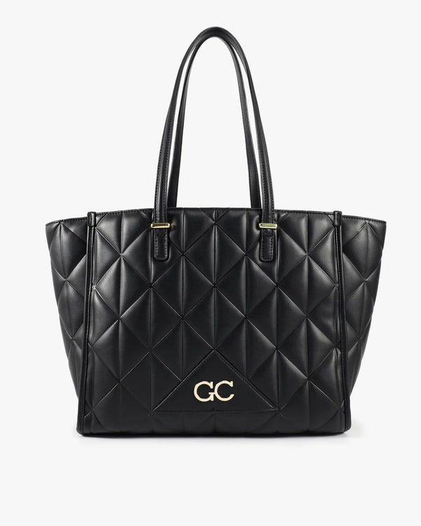 Gio Cellini Borsa Shopper nera in ecopelle liscia