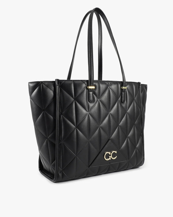 Gio Cellini Borsa Shopper nera in ecopelle liscia