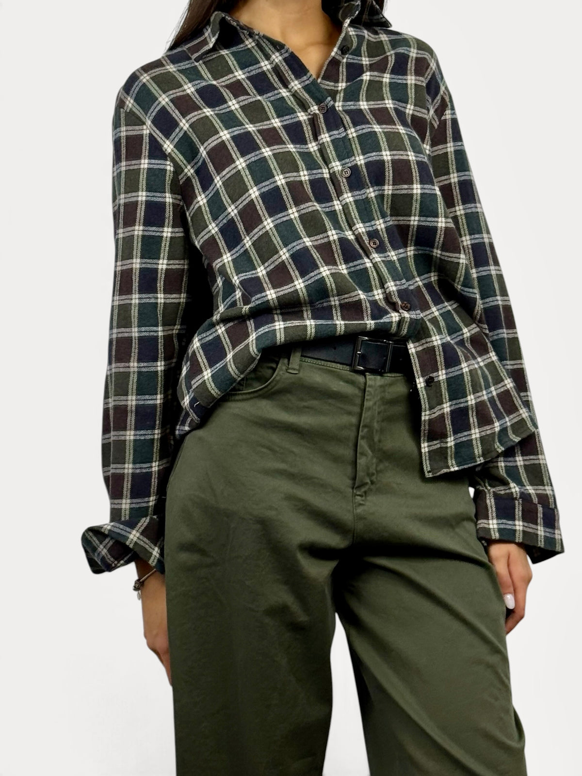SUSY MIX CAMICIA IN CHECK MORO