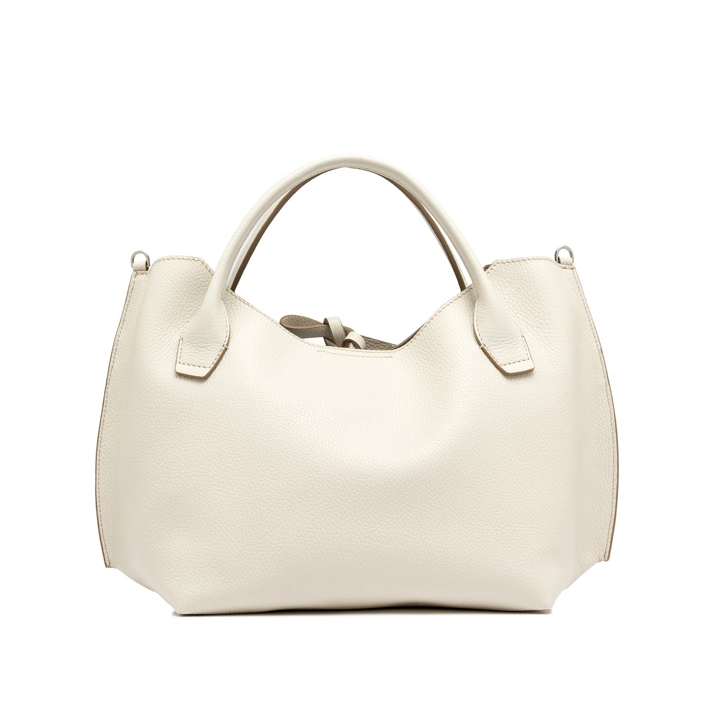 Gianni Chiarini borsa a mano in pelle color marmo dotata di tracolla interna