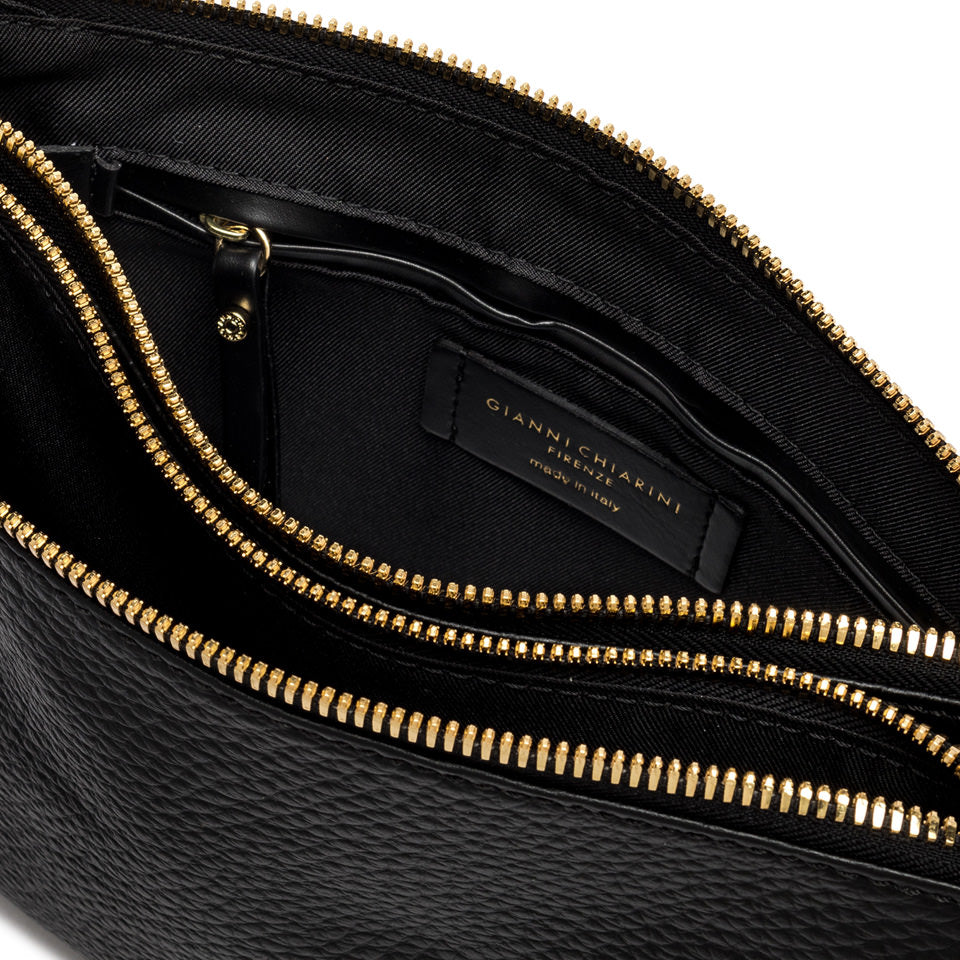Gianni Chiarini Borsa a tracolla in pelle liscia nero