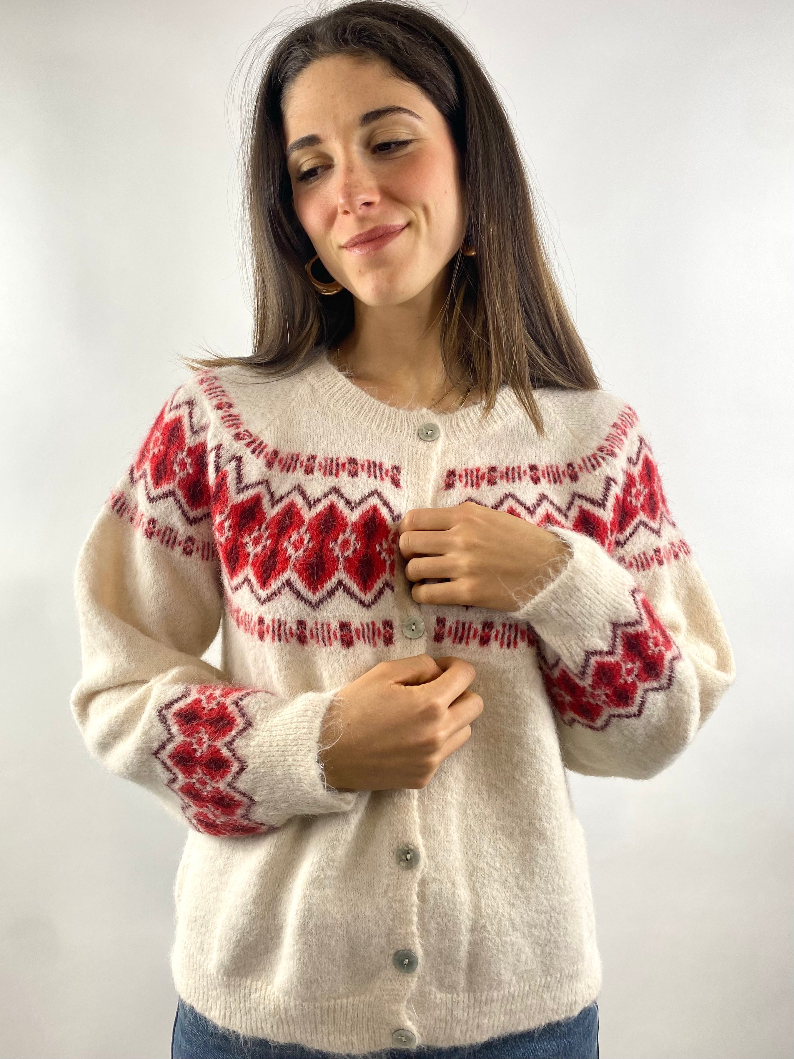 SUSY MIX CARDIGAN JAQUARD