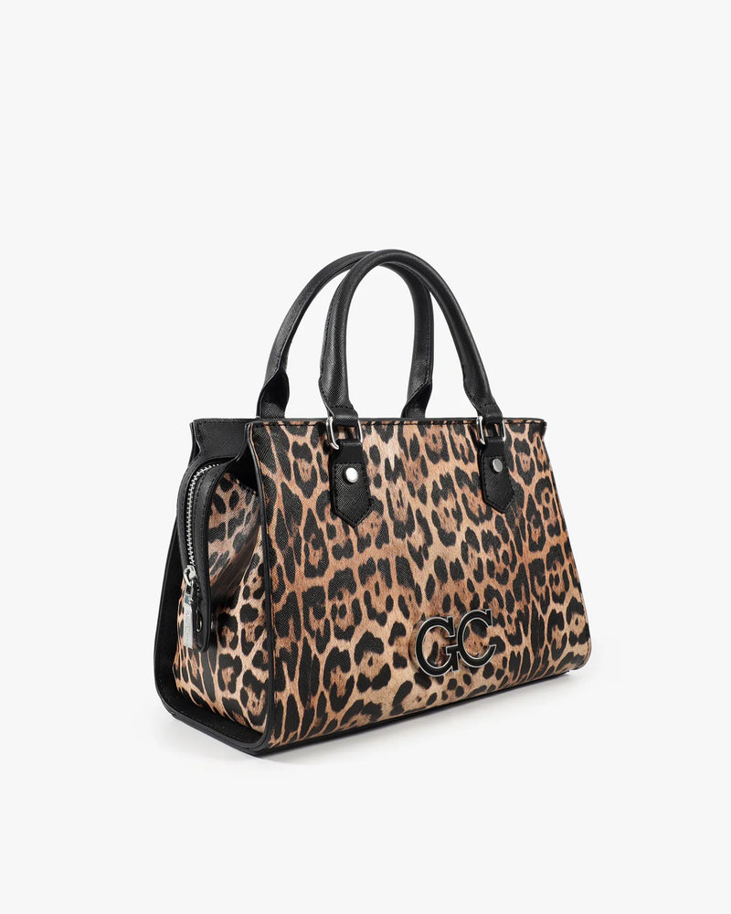 Gio Cellini Borsa a mano in saffiano animalier