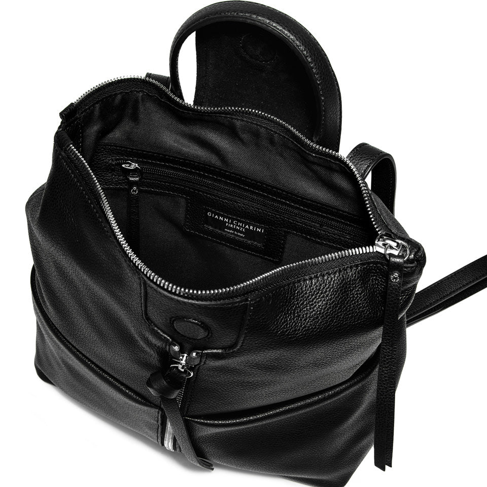 Gianni Chiarini Zaino realizzato in pelle di colore nero